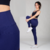 navy blue high waisted leggings (360g) polyamide and elastane - online store