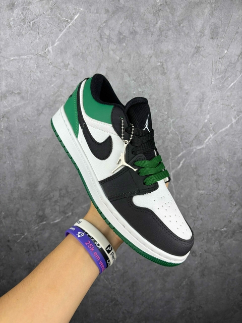 ( TÊNIS NIKE ) JORDAN 1 LOW - BRANCO/VERDE - comprar online