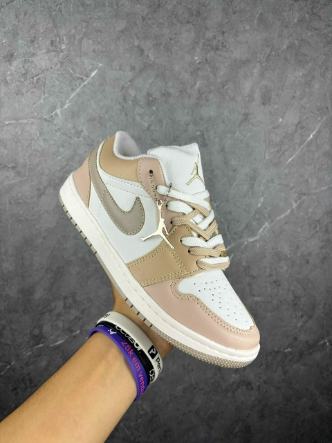 ( TÊNIS NIKE ) JORDAN 1 LOW - BRANCO/NUDE/BEGE - comprar online