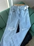 PANTALON DENIM WIDE LEG RIGIDO CON ROTURA