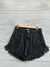 short fleco negro