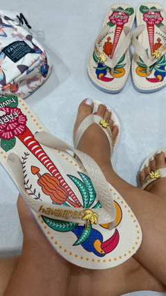 Chinelo estilo farm - Elice Mariana calçados