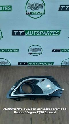 Moldura faro Renault Logan