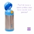 GARRAFA TERMICA DUPLA CAMADA AZUL INOX 270ML CLINGO COM TRAV - KVN BRINQUEDOS
