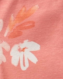 Kit 2 Calças Rosa e Coral Floral Carter's on internet