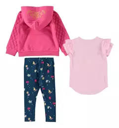 Conjunto 3pç Moletom Com Capuz Princesas Disney - Viannas Importados