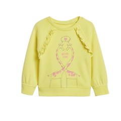 Moletom Amarelo Girafas Menina Gap