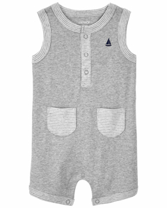 Romper Regata Cinza Menino Carter's na internet