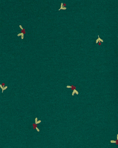 Kit Body 4pç Manga Longa Vermelho Floral Carter's - Viannas Importados