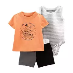 Conjunto 3pç Pequeno Capitão Carter's na internet