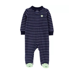 Macacão Fleece Azul Monstrinho Carter's