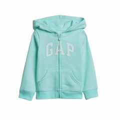 Blusa Moletom Com Capuz e Zíper Menina Gap