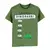 Camiseta Verde Manga Curta DInossauro Carter's