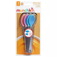 Kit 4 Colheres de segurança quentes brancas Munchkin na internet