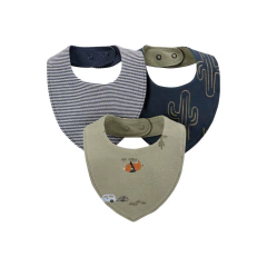 Kit 3 Babadores Bandana Menino Carter's