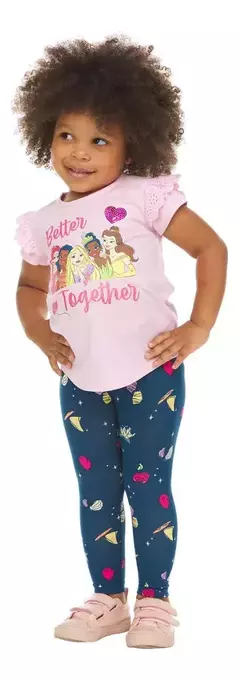 Imagem do Conjunto 3pç Moletom Com Capuz Princesas Disney