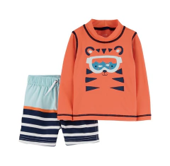 Conjunto Praia Proteção UPF50+ Tigre Carter's