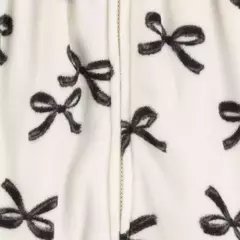 Macacão Fleece Com Capuz Sem Pezinhos Laços Carter's - Viannas Importados