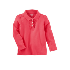 Camisa Polo Infantil Rosa Oshkosh B'gosh - Viannas Importados