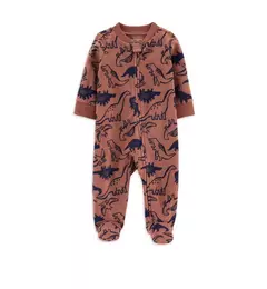 Macacão Fleece Marrom Dinissauros Menino Carter's - comprar online