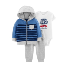 Conjunto 3pç Pequeno Herói Carter's