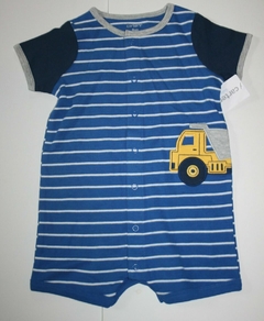 Romper Azul Listrado Caminhão Carter's - comprar online