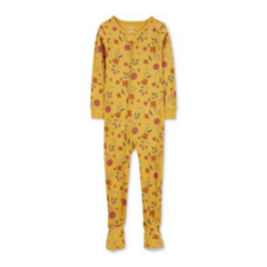 Macacão Algodão Amarelo Floral Menina Carter's - comprar online
