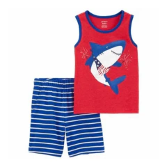 Conjunto 2pç Camiseta Regata Tubarão Menino Carter's on internet