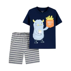 Conjunto 2pç Camiseta Monstrinho Comilão Carter's
