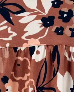 Romper Marrom Floral Bebê Menina Carter's - Viannas Importados