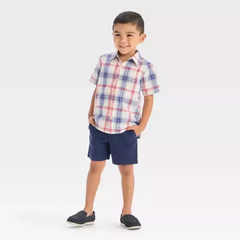 Camisa Social Xadres Menino Oshkosh B'gosh (Carter's)