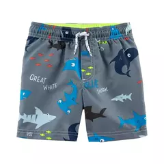Short Praia Proteção UPF 50+ Fundo do Mar Carter's
