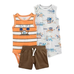 Conjunto 3pç Praia Menino Carter's