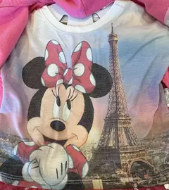 Conjunto 3pç Moletom Com Capuz Saia Tutu Minnie Mouse Disney - Viannas Importados