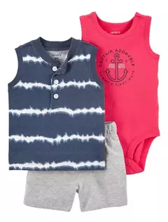 Conjunto 3pç Camiseta Tie-dye Menino Carter's na internet