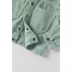Jaqueta Jeans Verde Zara - loja online