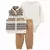 Conjunto 3pç Colete Fleece Menino Carter's