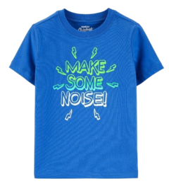 Camiseta Manga Curta Azul Menino Carter's - Viannas Importados