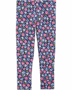 Calça Legging Azul Floral Menina Carter's na internet