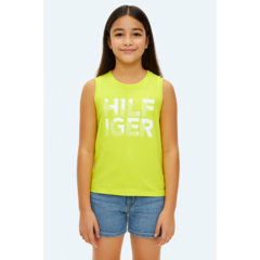 Camiseta Regata Verde Menina Tommy Hilfiger
