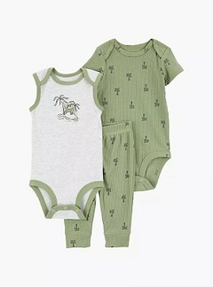 Conjunto 3pç Body Regata Coqueiros Menino Carter's na internet