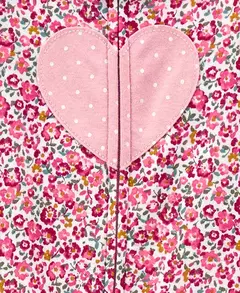 Macacão Algodão Coração Floral Menina Carter's - Viannas Importados