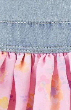 Jardineira Salopete Floral Oshkosh Carter's - loja online