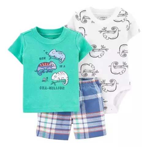 Conjunto 3pç Camaleão Menino Carter's - comprar online