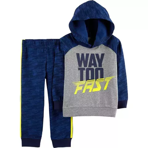 Conjunto 2pç Moletom Esportivo Com Capuz Carter's