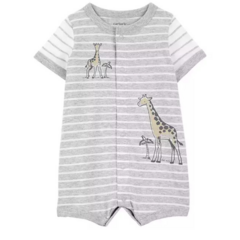 Romper Cinza Listrado Girafa Carter's - comprar online