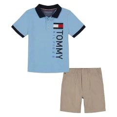 Conjunto 2pç Camisa Polo Azul Tommy Hilfiger - comprar online