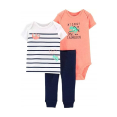 Conjunto 3pç Camaleão Menino Carter's - comprar online