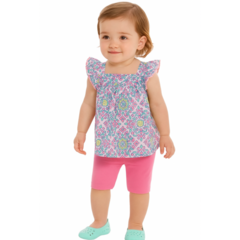 Conjunto 2pç Bata Floral Menina Carter's - comprar online
