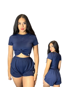 Conjunto Short Duplo com Cropped Kelly - loja online